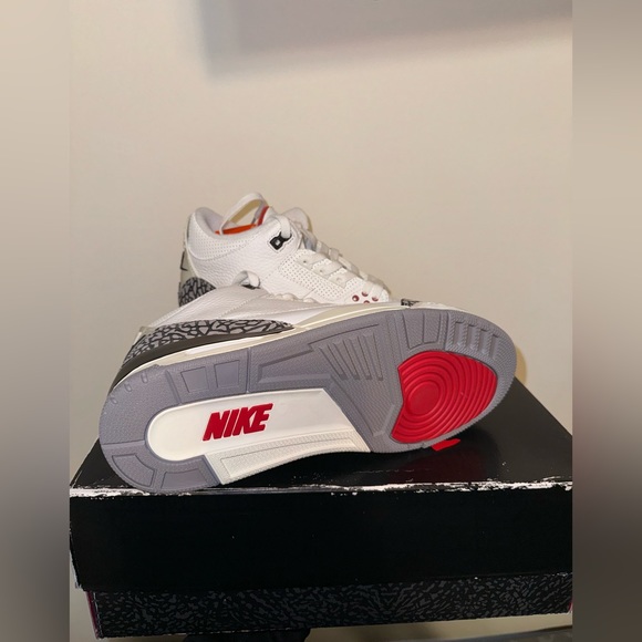 White Cement Reimagined Jordan 3s - Picture 2 of 3